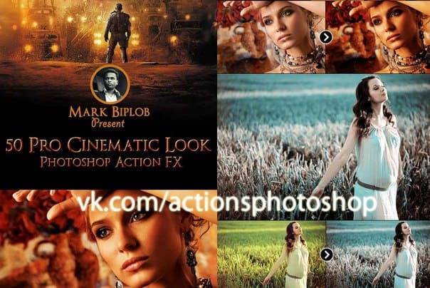 Preset Graphic River 50 Pro Cinematic Photoshop Action FX for lightroom