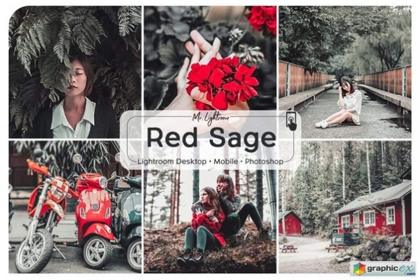 Preset Red Sage (desktop-and-mobile) for lightroom
