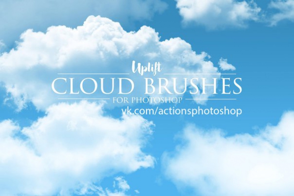 Preset Cloud Brushes Photoshop for lightroom
